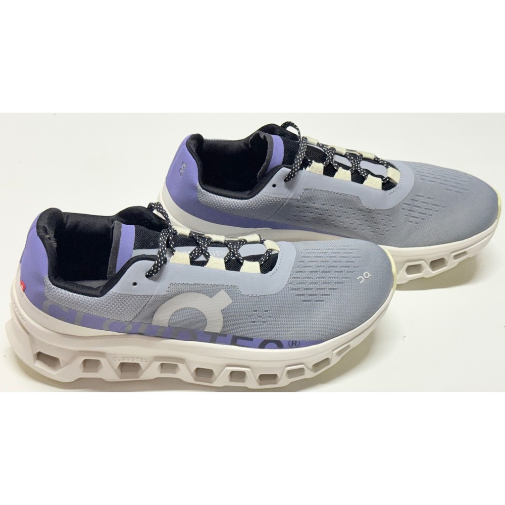On Cloudmonster Womens Running Shoes Grey Lavender Purple 61.97784 US 10.5